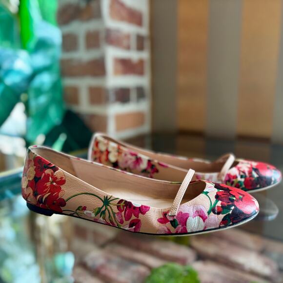 GUCCI Blooms Mary Jane Ballet Flats - Picture 4 of 8